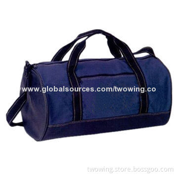 Round Duffel Bag with 600D Polyester Fabric